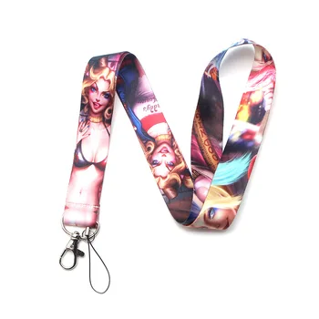 

20pcs/lot Suicide Squad Mobile Phone Lanyard Key Chain Creative Clip Badge Hang Rope Customizable Neck Strap Lanyards AL0274