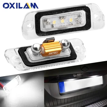 

2pcs 12V LED License Plate Light Bulb No Error Canbus For Mercedes Benz W251 W164 X164 6000k White Number Plate lamp