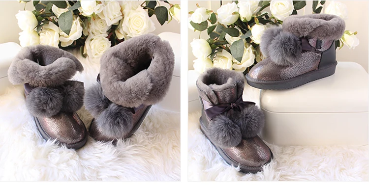 MYLRINA/Новое поступление; классические женские ботинки в австралийском стиле; женские зимние ботинки из натуральной овечьей кожи с натуральным мехом; женская обувь