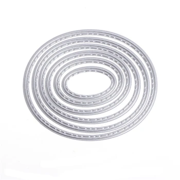 

Oval Metal Cutting Dies Stencils DIY Scrapbook Album Paper Card Embossing Craft