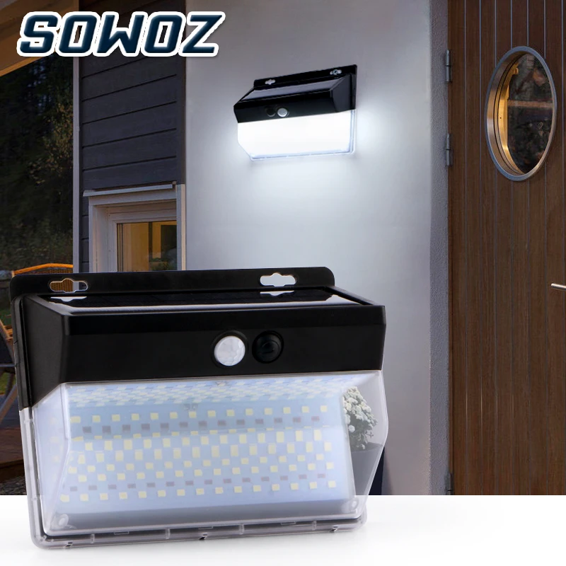 

SOWOZ 206 LED Solar Outdoor Light Solar Light PIR Motion Sensor + CDS Night Sensor Garden Light Street Light