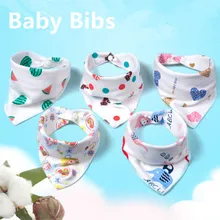 Детские нагрудники, бандана, нагрудник, ткань, принт с животными, треугольник, хлопковый детский шарф, воротник для еды, Детские аксессуары