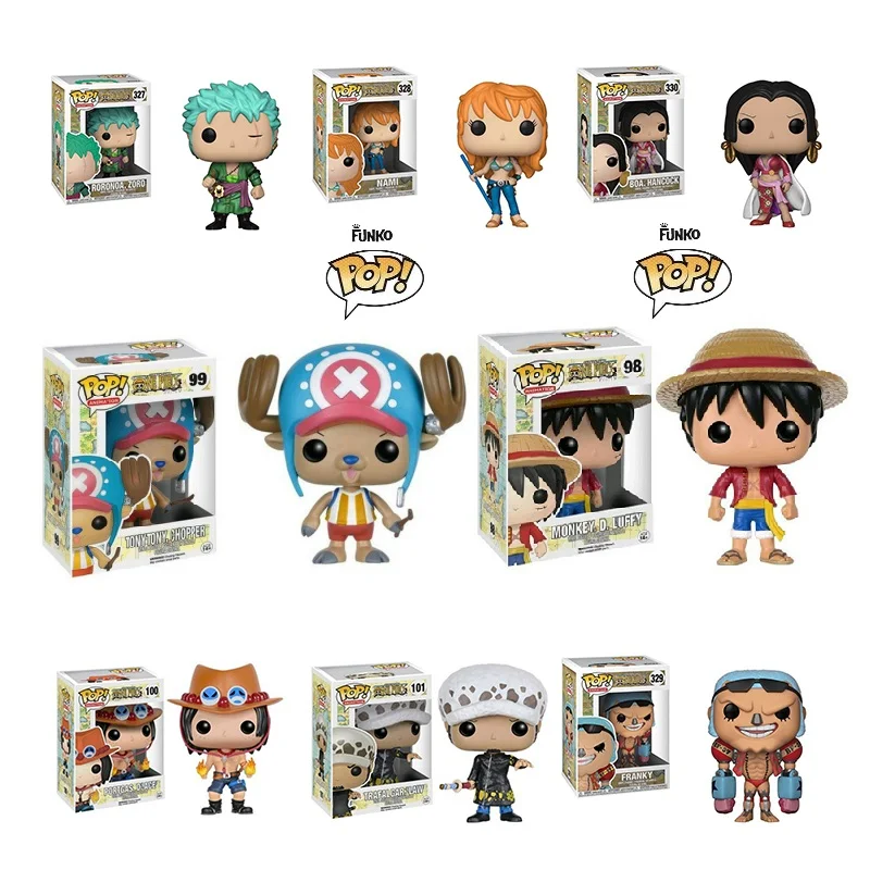 Funko Pop ONE PIECE ZORO обезьяна Д. Луффи нами франки Фильм Винил экшн и игрушки Фигурки Коллекционная модель игрушки для детей