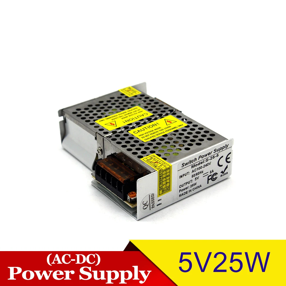 Питание блок DC5V 15 Вт, 25 Вт, 40 Вт, 50 Вт, 60 Вт 100W 150W 200W 300W 350W светодиодный трансформатор освещения AC-DC импульсивный источник питания для Светодиодные ленты Ligjt cctv