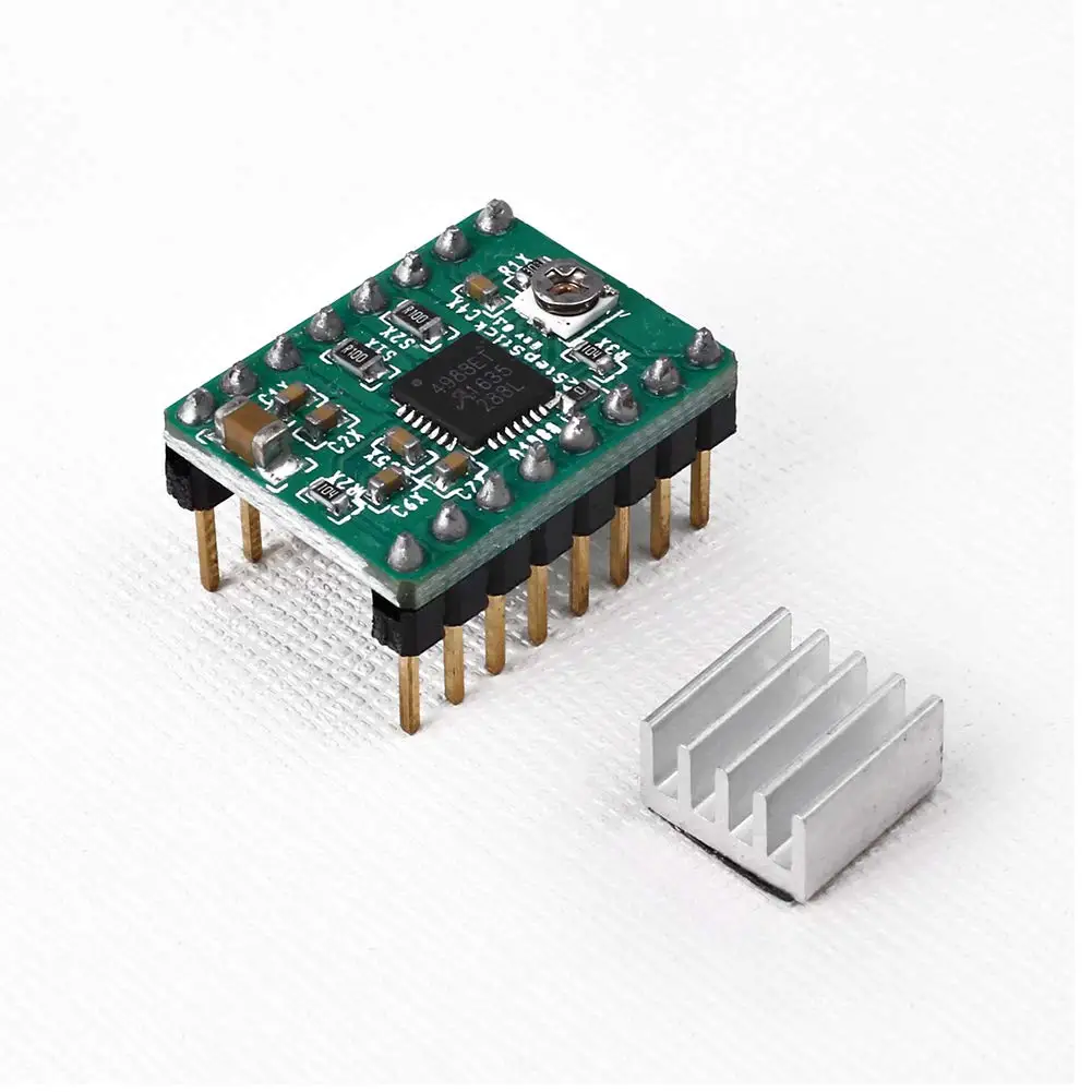 Peças da Impressora Stepstick do Motor Módulo com Dissipador de Calor Reprap Stepstick Deslizante Compatível 100 3d A4988 Drv8825 4 drv8825 stepstick stepstick do motor deslizante módulo