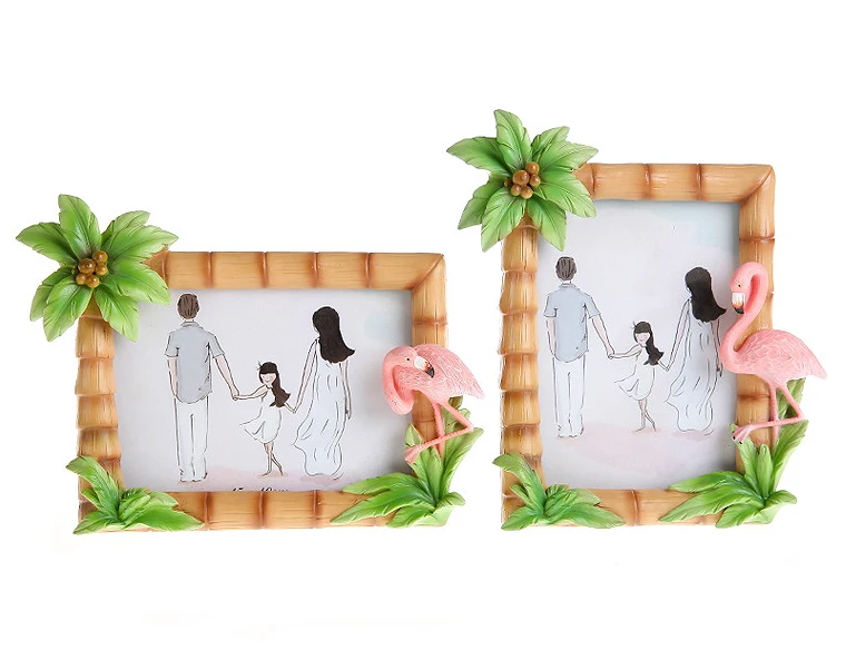 Nordic flamingo photo frame 01