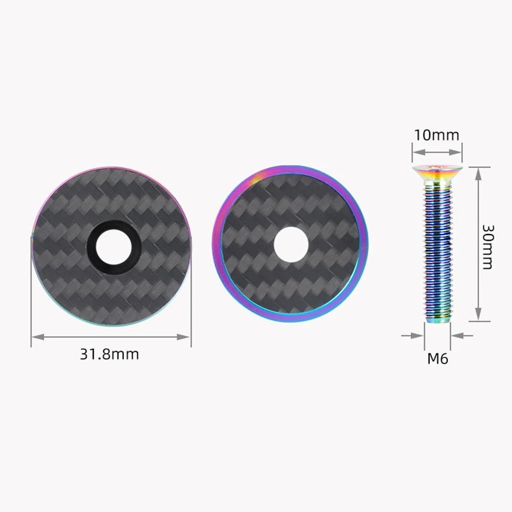 M6x30mm MTB велосипед гарнитура винт верхняя крышка карбоновые винты из волокна Велоспорт Сменные инструменты аксессуары Запчасти для велосипеда