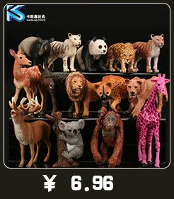Wild Animal Model Solid Model CHILDREN'S Toy 10-Selectable Horse White Horse Thoroughbred Dark Horse