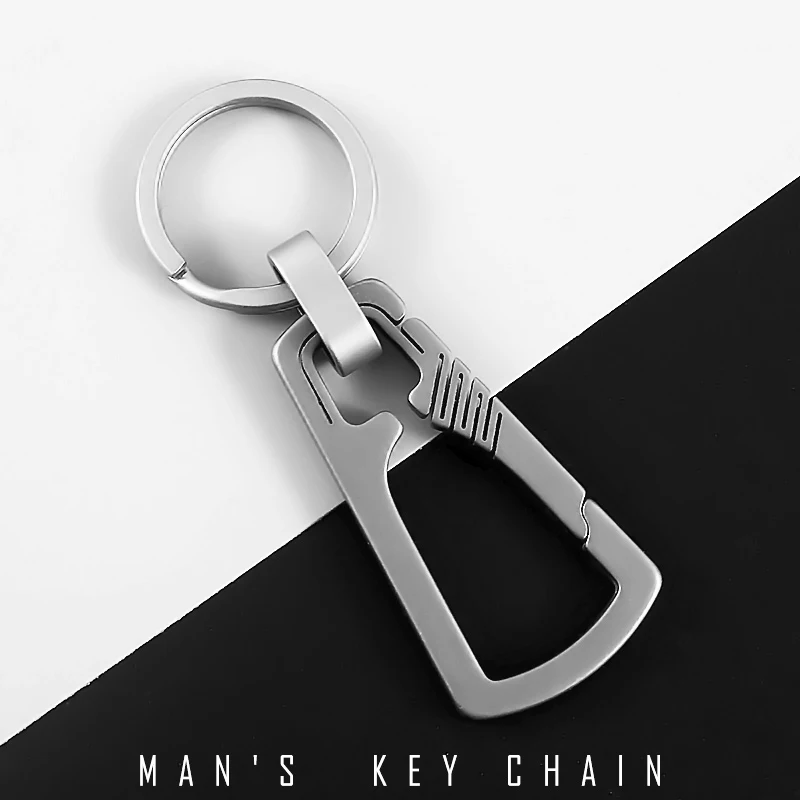 realTitanium Key Ring Super Lightweight Titanium Keychain Hanging Buckle For Key 
