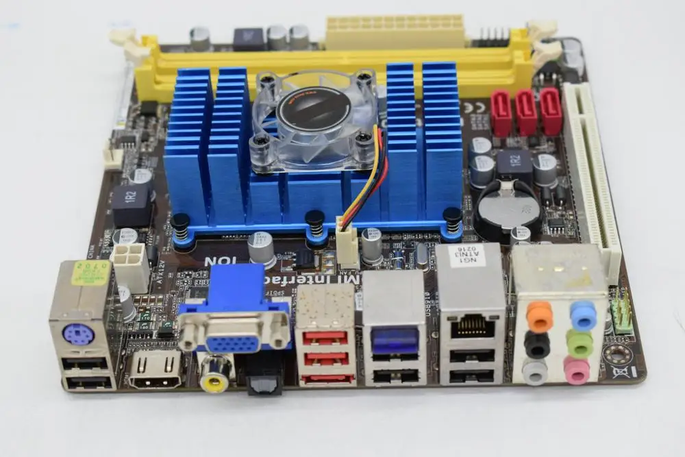Для ASUS AT3N7A-I интегрированная Aton330 Bluetooth DDR2 17*17 см мини материнская плата оригинальная б/у материнская плата