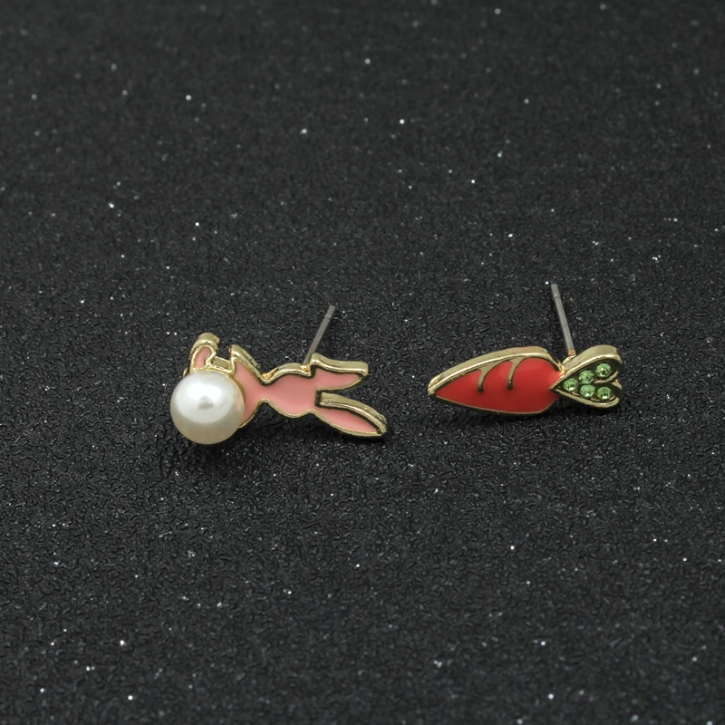 A24-Stud Earrings Бренд Grace Jun милые серьги в Корейском стиле с мультяшными животными маленькие Клипсы Серьги и серьги-гвоздики для пирсинга для женщин и девушек очаровательные серьги - Окраска металла: A24-Stud Earrings