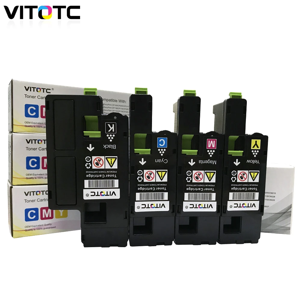Тонер-картридж совместимый с Fuji Xerox CP115w CP116w CP225w CM115w CM225w CM225fw 4 шт. | Компьютеры и