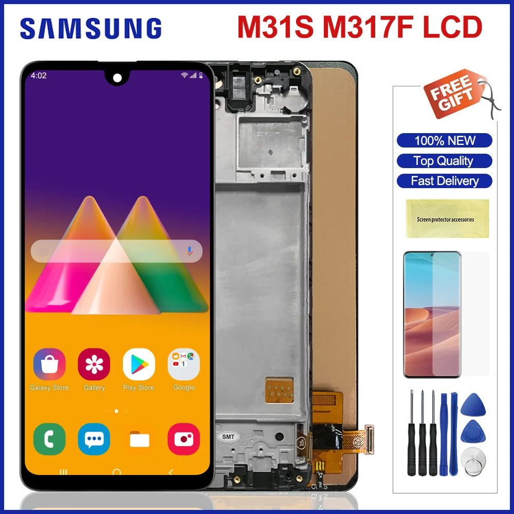 ЖК-дисплей для Samsung Galaxy M31S M317 с сенсорным экраном дигитайзер в сборе детали A317 M317F