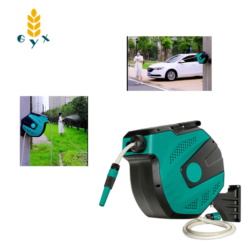 Automatic telescopic car wash water gun / Watering hose / Villa garden gardening hose storage rack hose reel