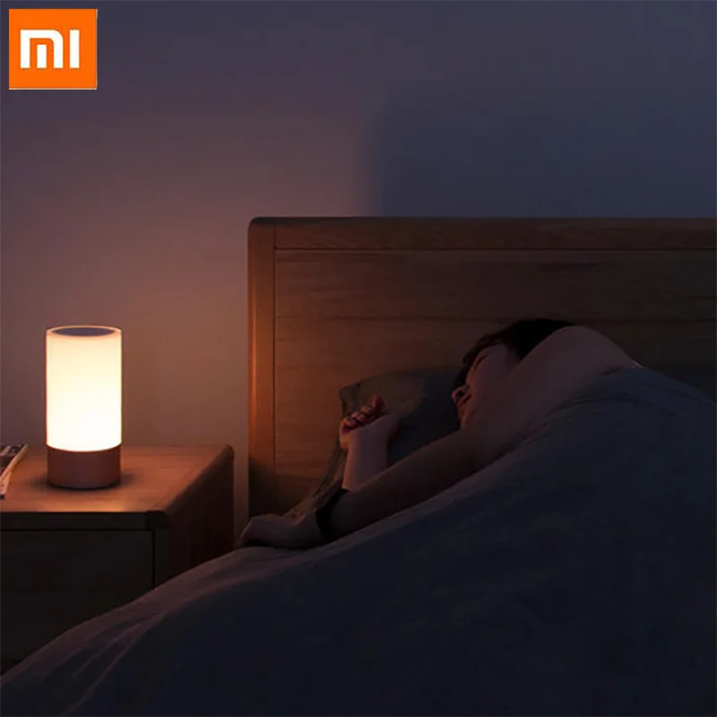 

Xiaomi Bluetooth WIFI Indoor Bed Light for Mijia Mi home APP Smart Light Bedside Lamp RGB Light Touch Control Smart Home
