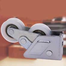 Высокое качество шкив из нержавеющей стали 8*2*4 см шкив для стеклянного шкафа раздвижные двери роликовый Зажим стальной колесный шкив трек