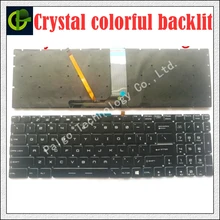 Yeni İngilizce kristal RGB arkadan aydınlatmalı renkli klavye için MSI MS 16J5 MS 16J6 MS 1783 MS 1785 MS 16J1 V143422FK1 S1N 3EUS223 SA0 abd
