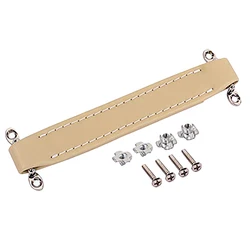 Vintage Style Guitar AMP Amplifier Leather Handle Amp Handle Strap For Fender Guitar Speaker Amplifier (Beige)