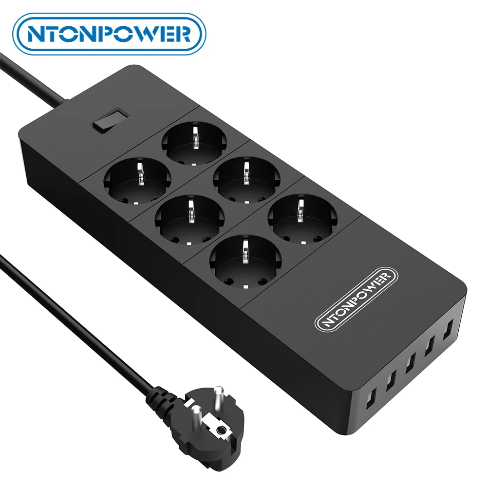 Сетевой фильтр NTON Smart POWER Strip с несколькими разъемами 5 usb разъемов сетевой Protector 1.5m