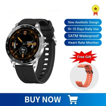 

Men 5ATM Waterproof SmartWatch Heart Rate Activity Tracking Sleep Monitor Ultra-Long Battrey Android IOS Watches