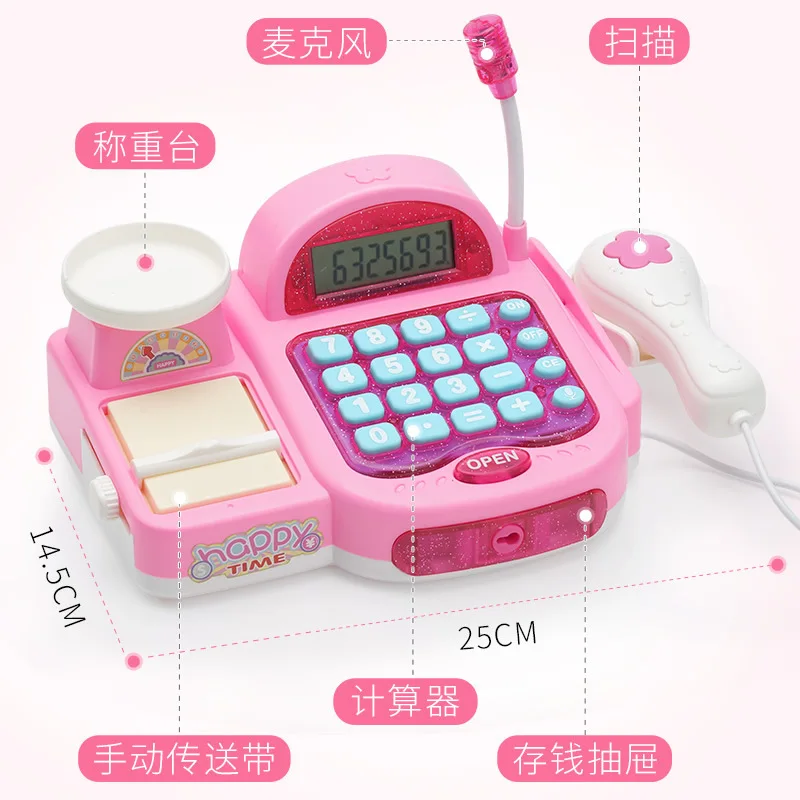 

Children Cash Register Toy GIRL'S Play House Supermarket Model Cashier Desk Shopping Toy Educational CHILDREN'S