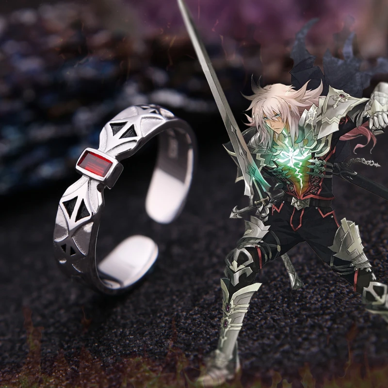 Мультфильм Fate Apocrypha Siegfried аниме 925 серебро регулируемое кольцо подарок на Хэллоуин косплей реквизит Новое Ювелирное кольцо