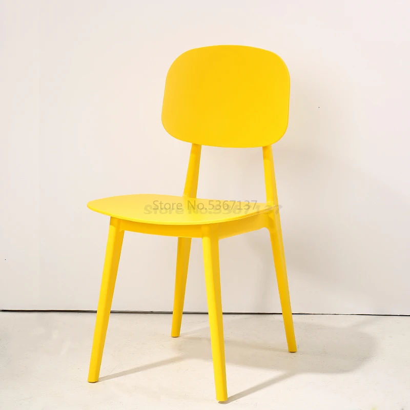 Современный минималистичный креативный Северный стул для ресторана, домашний пластиковый обеденный стул, стол, компьютерная спинка для обсуждения, стул для отдыха - Цвет: Pink