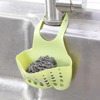 

Kitchen Organizer Sink Holder Hanging Strainer Bathroom Container Sink Storage Basket Sponge Hanging Storage Kitchen