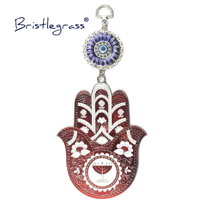 Bristlegrass Turkish Blue Evil Eye Red Hamsa Hand Flower Amulets Lucky