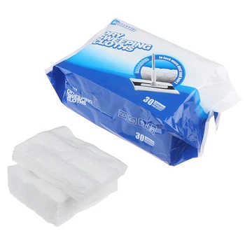 

30pcs/bag Disposable Electrostatic Dust Removal Mop Paper Kitchen Cleaning Cloth