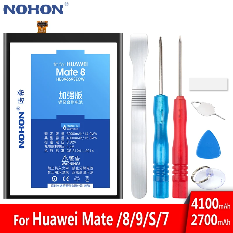 Аккумуляторная батарея NOHON для huawei mate 8 9 10 20 Pro 7 S P20 HB396693ECW HB396689ECW HB436486ECW HB436178EBW|battery