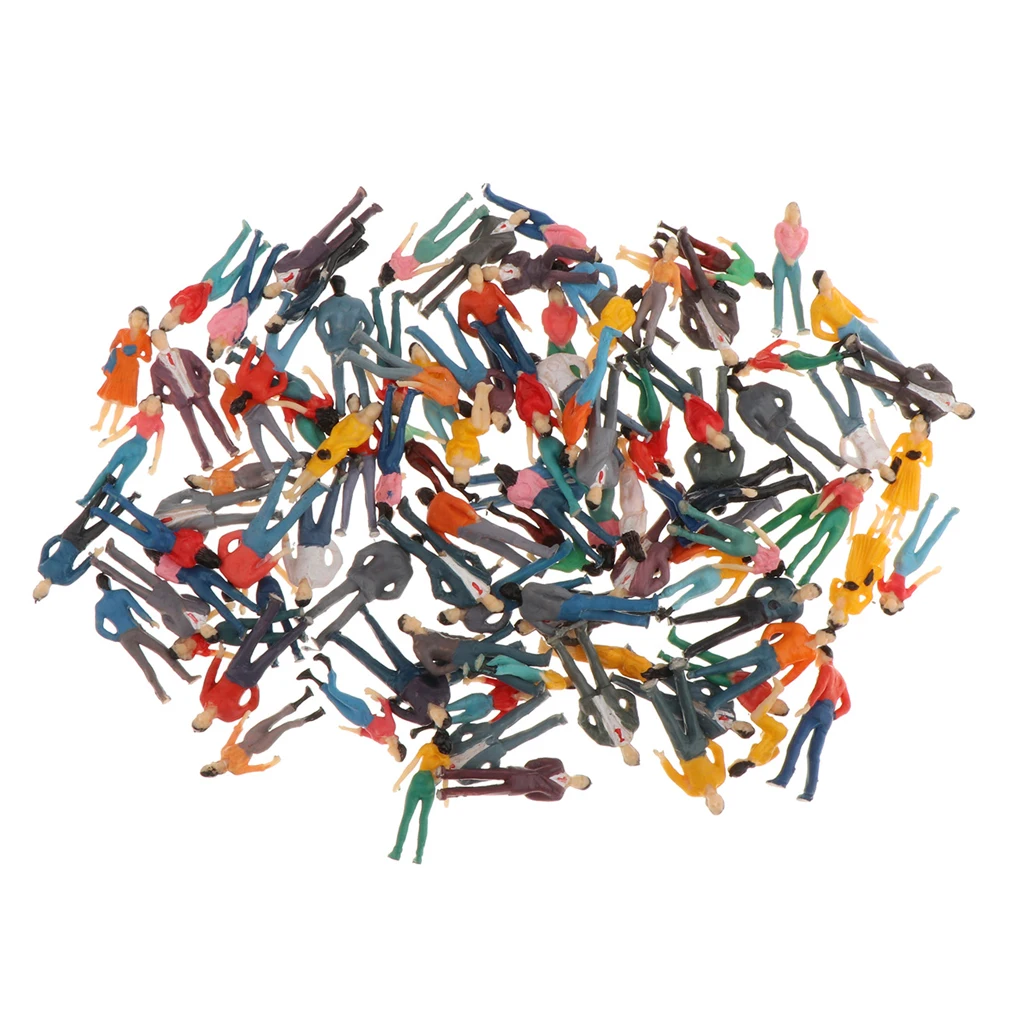 100 Pieces Tiny People Figures Train Park Street LANDSCAPE LAYOUT 1:50-1:300