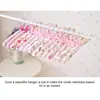 Flower Printed Cotton Fabric Sponge Hanger Elegant Sponge Padded Clothes Hanger Clothes Suit Dress Hangers Random Printed 1PC 4
