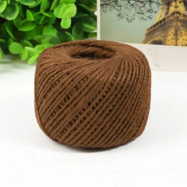 Thick Jute Rope Untreated Natural Braided Twisted Jute Twine Cord Rustic  Retro Crafts Wrapping Gifts Decoration Gardening Accessory Supply 