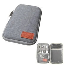 Kit de voyage, petit sac pour appareil Gadget numérique étui de téléphone portable, câble USB, organisateur de câbles de données, sac de rangement de voyage inséré