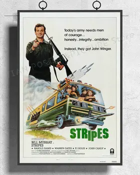 

NJ384 STRIPES Movie 1981 Classic 02 Wall Sticker Silk Poster Art Home Decoration