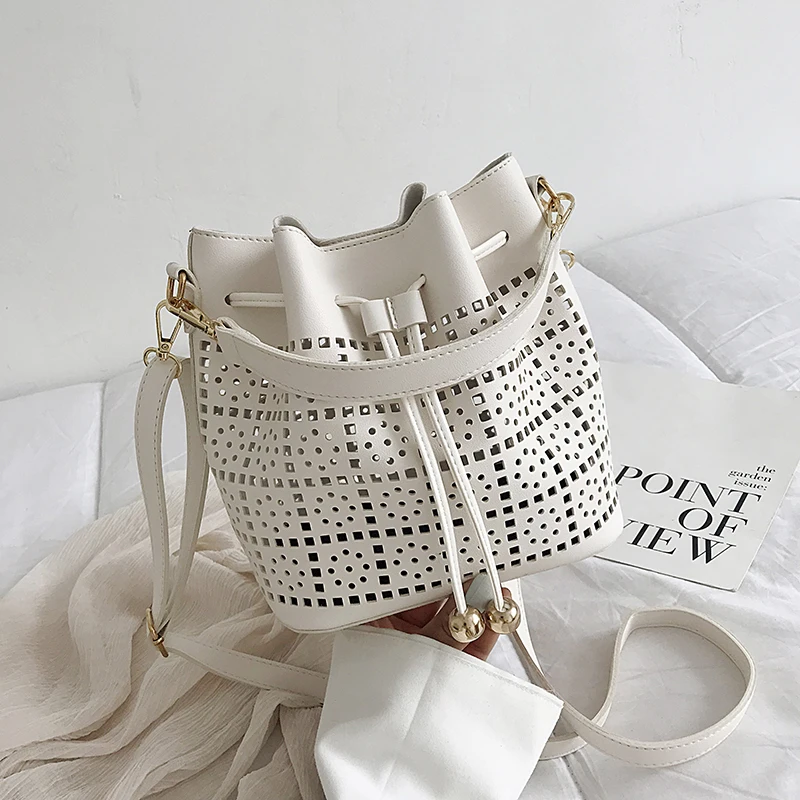 Hollow luxury design women's handbag brand ladies Messenger bag female