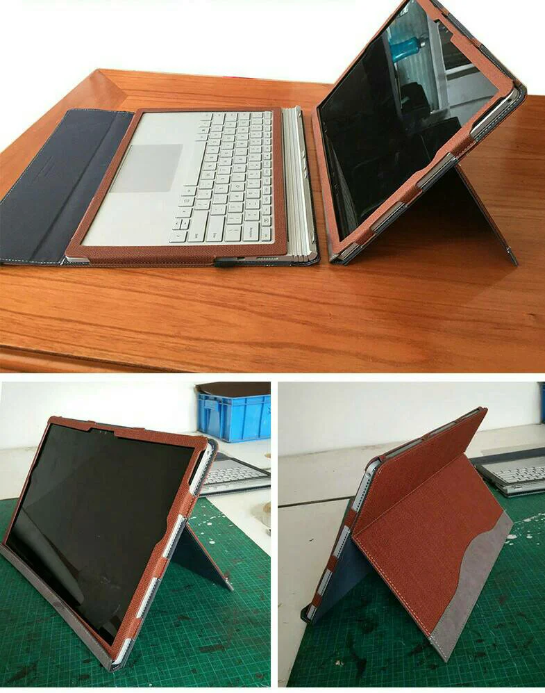 Чехол из искусственной кожи для microsoft Surface Book 13,5 Tablet Laptop Sleeve Чехол для SurfaceBook съемный защитный чехол
