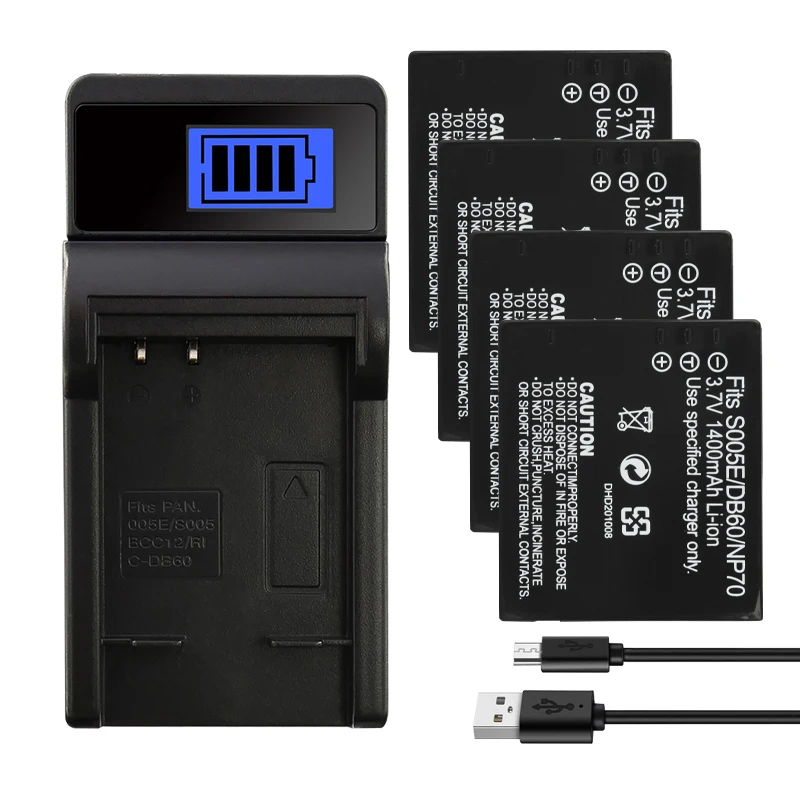 Batteria per Panasonic Lumix DMC-LX3, 3,7V, Li-Ion