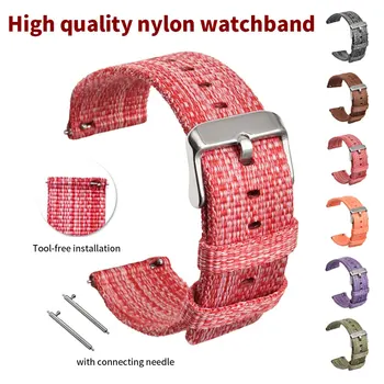 

Quick Release 18mm 20mm 22mm Watch Band Strap Nylon Replacement Watchband For Fossil Sport 43mm Belt For Garmin Forerunner 645