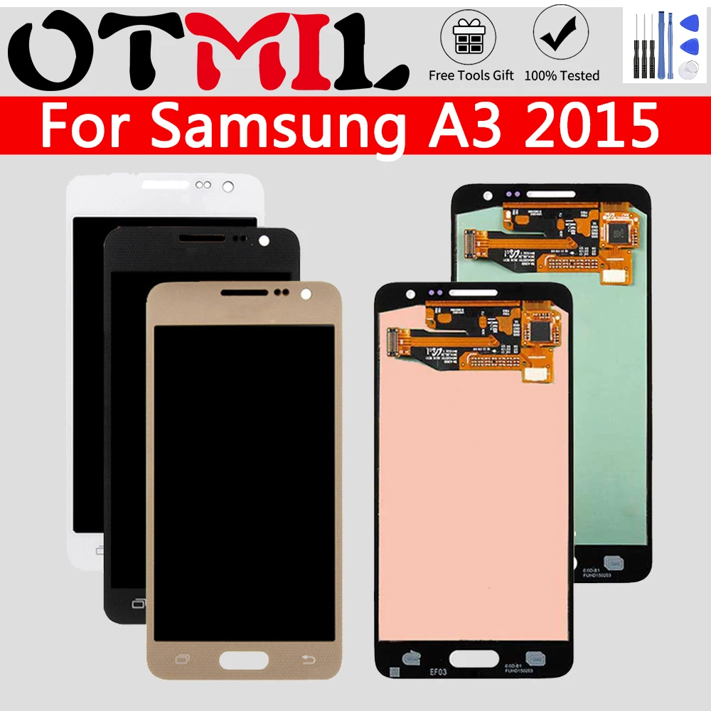 ЖК-дисплей Super AMOLED для Samsung Galaxy A3 2015 A300 сенсорный экран с дигитайзером SAMSUNG A300H A300F