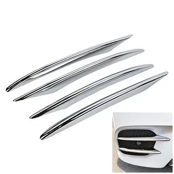 

4Pcs ABS Chrome Front Fog Lamp Cover Trim Car Styling For Mercedes Benz E Class W213 E200 E300 2016-2019 E43