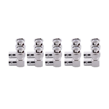 

10-Pack 90-Degree BNC Right-Angle Male to BNC Female Video Adapter (AV-A55-10)