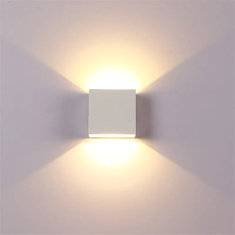 6 Вт лампада светодиодный алюминиевый бра рельс проект квадратный светодиодный настенный светильник прикроватные спальные бра искусство