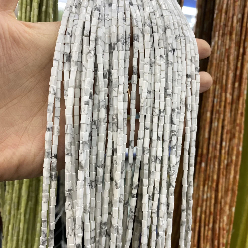 

Natural Stone Rectangular Scattered bead Crystal agates string Beads for Jewelry Making DIY Necklace Bracelet Accessories 2x4mm