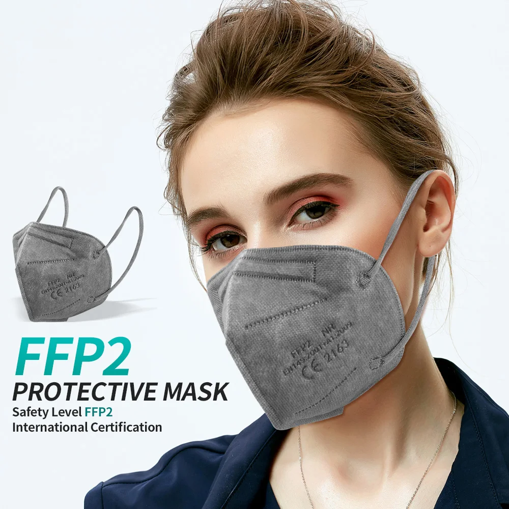 10 100 шт. mascarillas ffp2reutilizable kn95 маска certificadas 5 слойный чехол моющейся тканью защитная