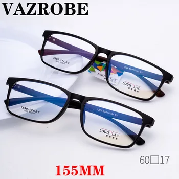 

Vazrobe Oversized Eyeglasses Frame Men Women 155mm Wide Glasses Man Spectacles for Prescription Graduate Lens TR90 Huge Big