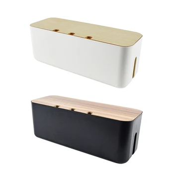 

Cable Storage Box Power Strip Wire Case Anti Dust Charger Socket Organizer Desktop Network Line Storage Bin And Storage Bag