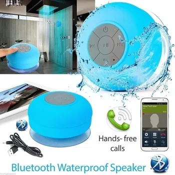

Mini HIFI Bluetooth Speaker Portable Waterproof Wireless Hands-free for Shower Bathroom Swimming Pool,car, Beach and Outdoor 3W