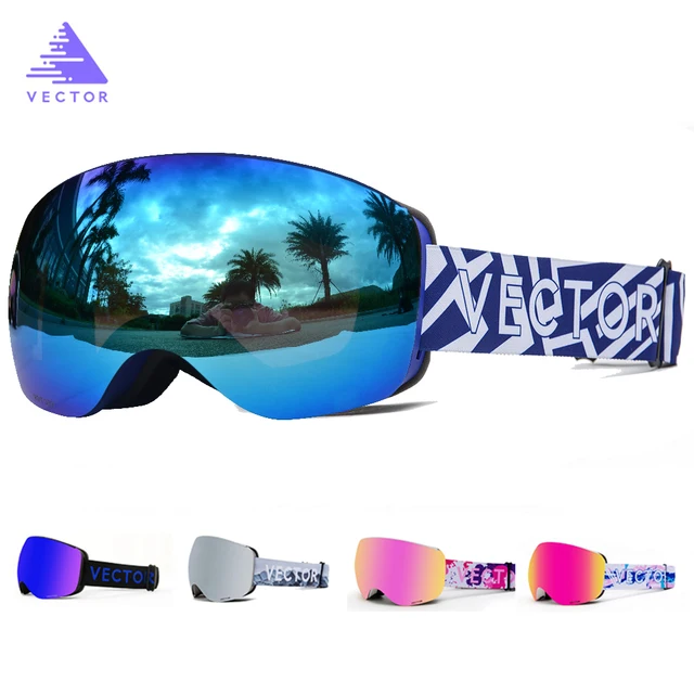 US $11.98 OTG Characterist Print Strap Ski Goggles Snow Glasses Men Skibrille Antifog Snowboard Skiing Women